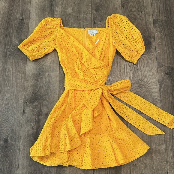 Sachin & Babi Davie yellow mini dress - Picture 8 of 9